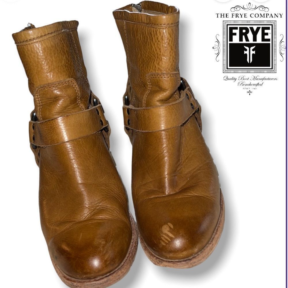 Frye Tabitha leather western boots